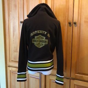 🏍 Harley-Davidson Black Hoodie Size Large